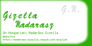 gizella madarasz business card